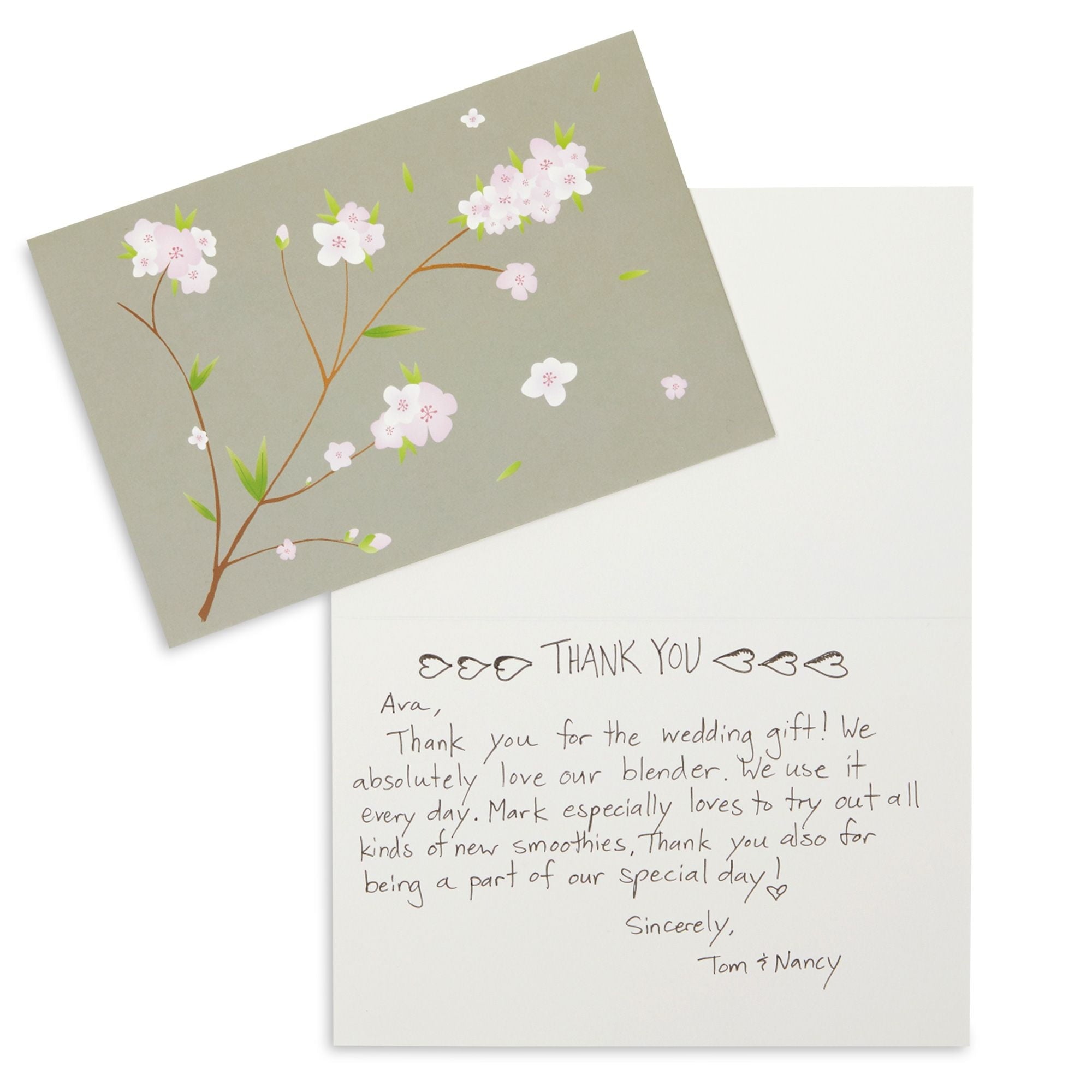 120 Pack Cherry Blossom Note Cards with Envelopes - Thank You, Wedding, Business, Birthday, All Occasion Spring Card (6 Floral Designs, 4x6 In) Blank Note Cards and Envelopes