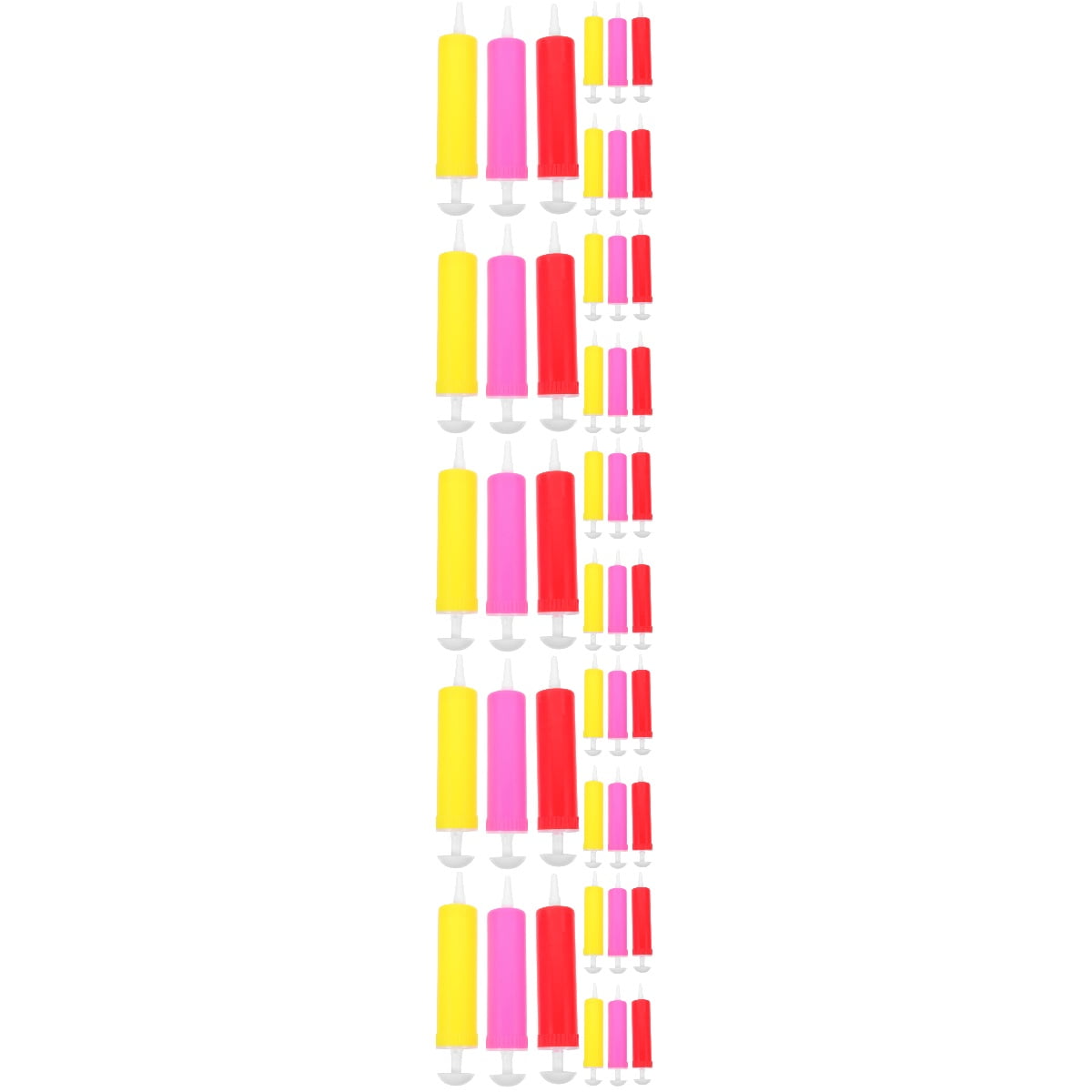 Set of 5 Manual Air Pump Party Balloon Birthday Hand