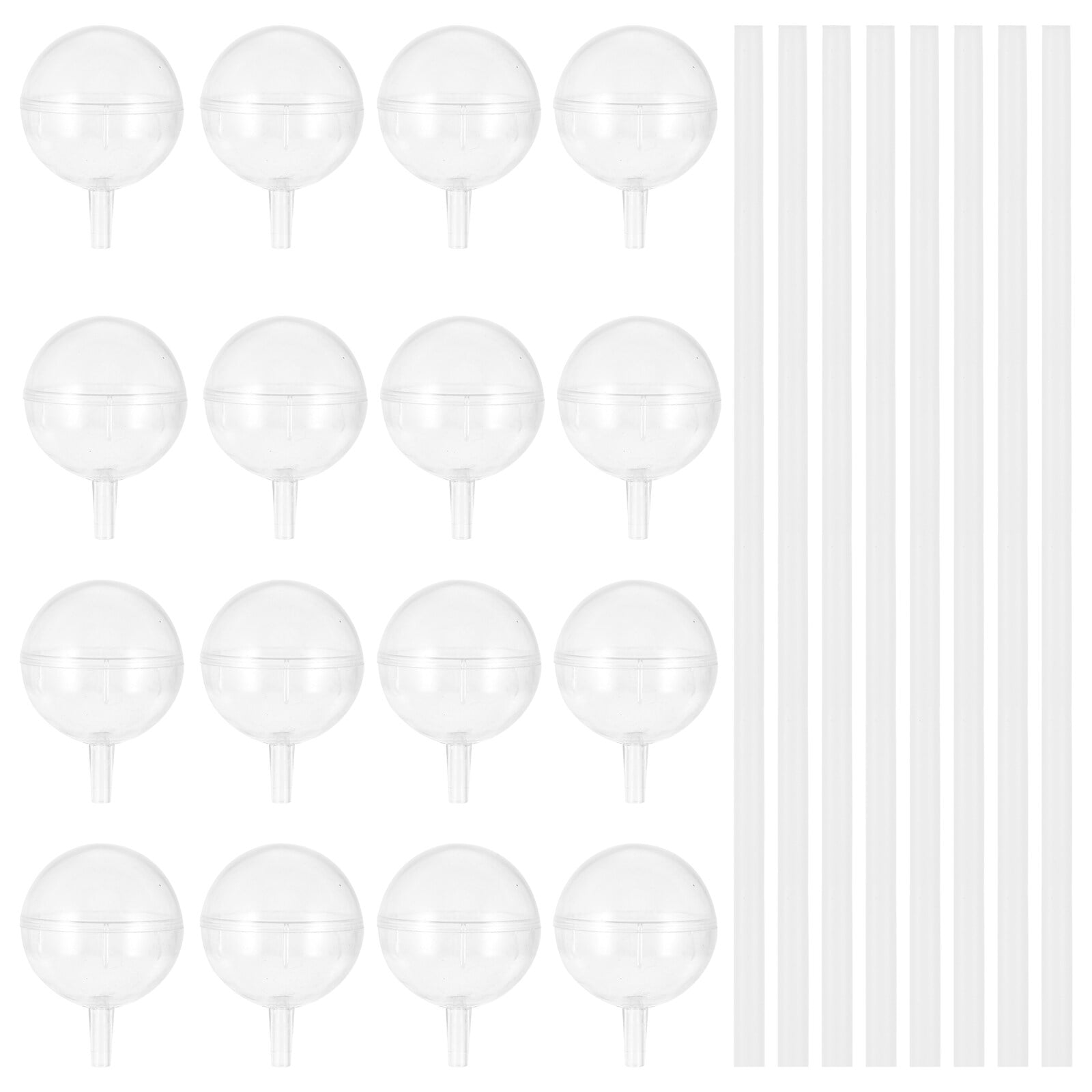 PENIKOKO Clear Support For Chocolate Wedding Bouquet Fixing Holder Transparent Plastic 100Pcs