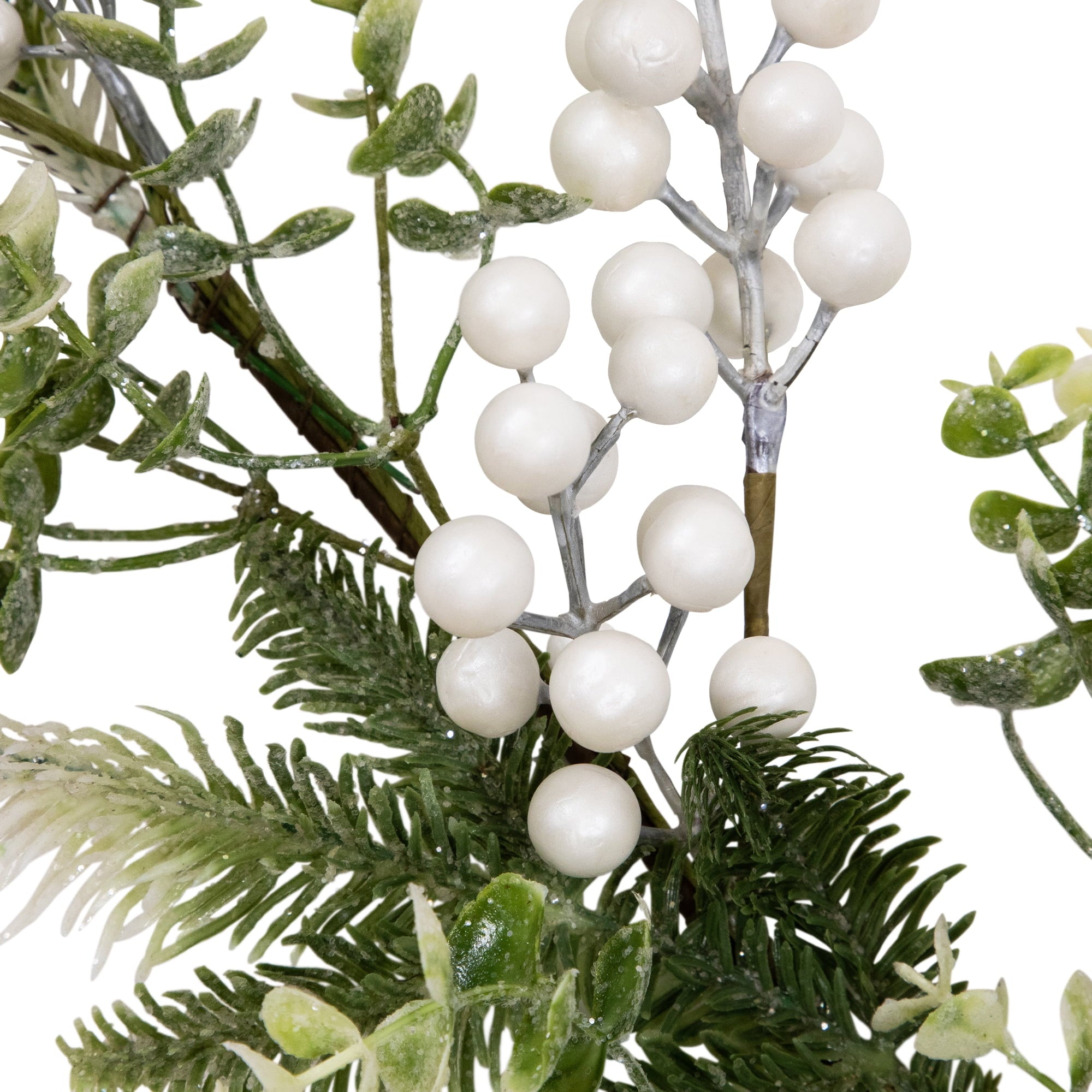 Glittered Berries and Eucalyptus Artificial Christmas Garland - 5' - Unlit