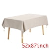 Unique Bargains Rectangle Tablecloth with Fringe for Indoor Outdoor Light Blue 47"x67"