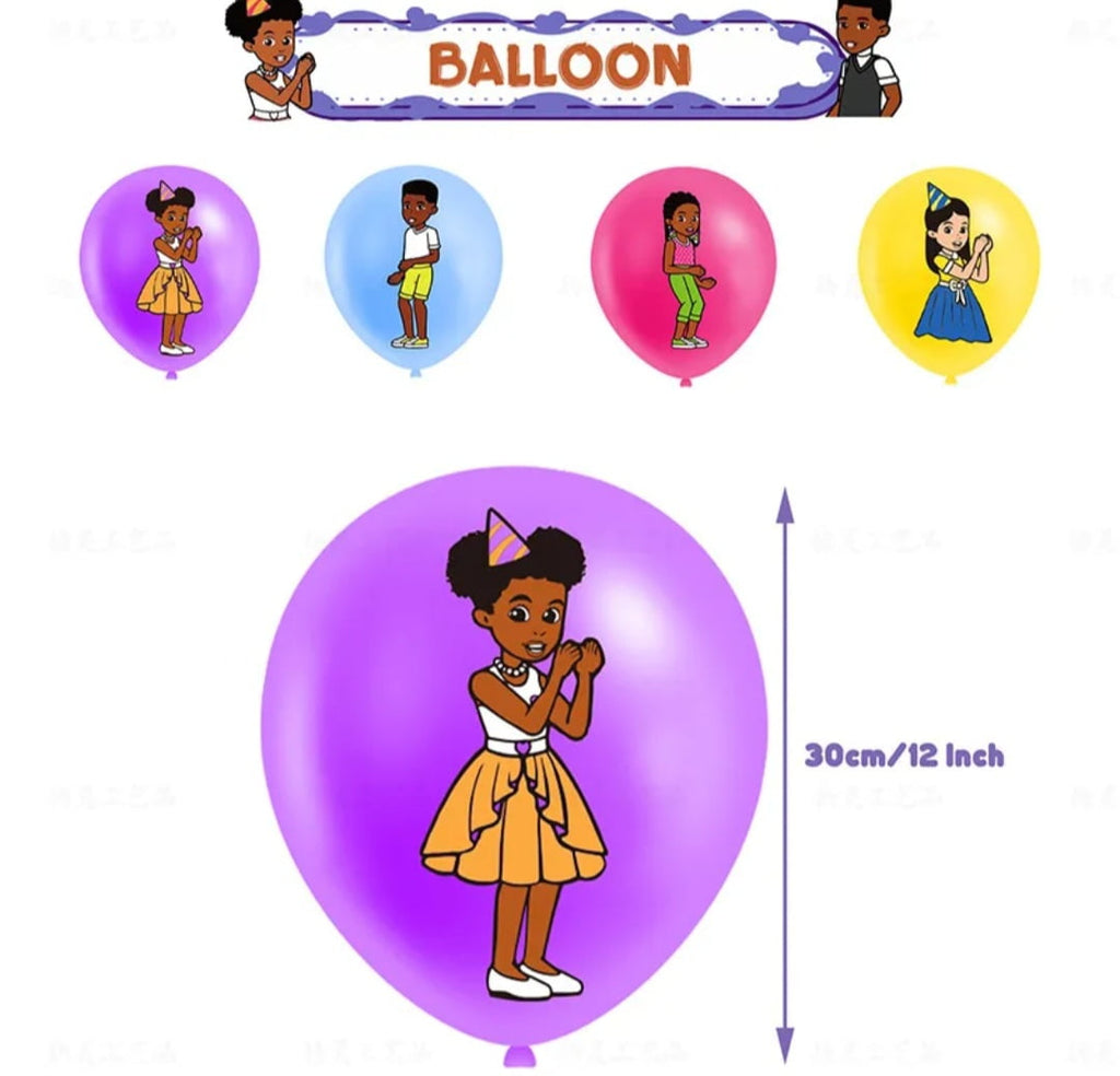 Gracie's Corner Birthday Party Decorations, Music Gracie Birthday Banner - Cake&Cupcake Toppers - 16 Latex Balloon for Gracie Theme Party Supplies