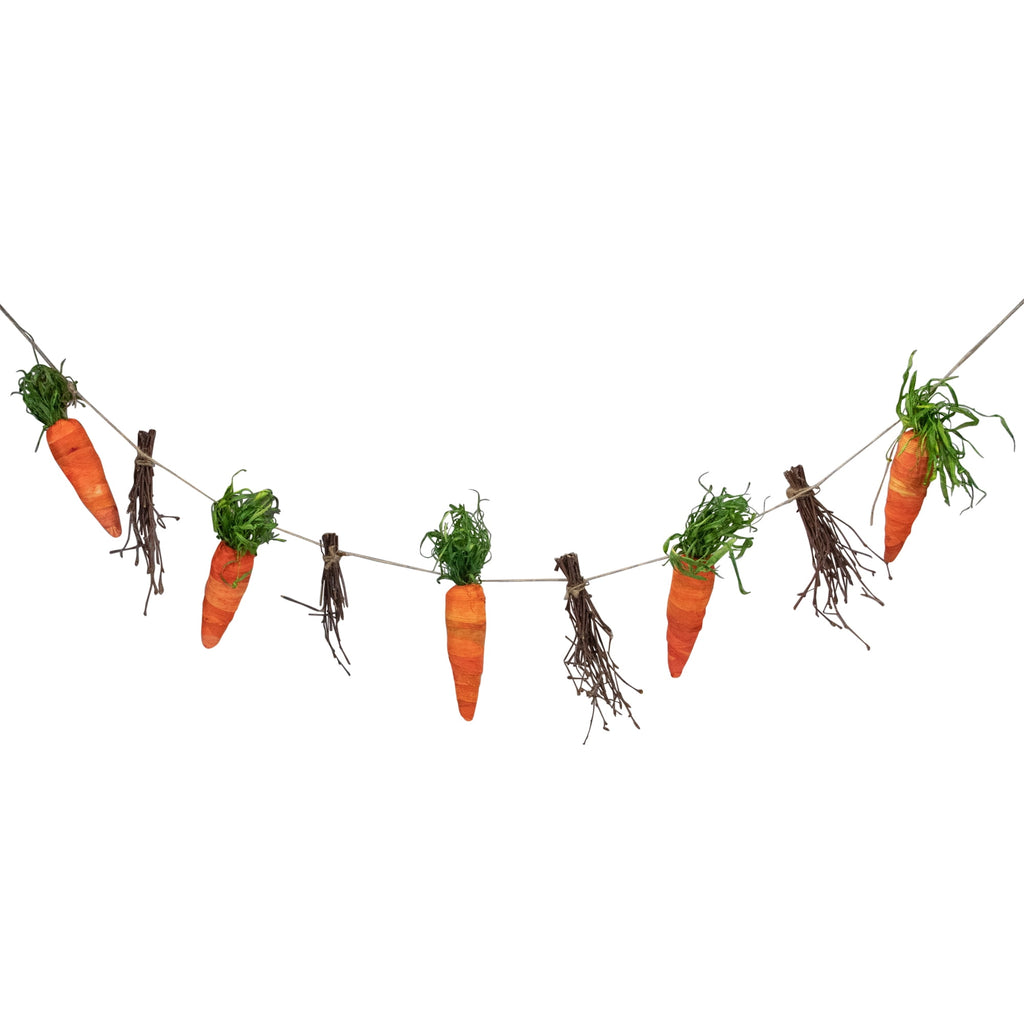 Northlight 3.25' Carrots and Twigs Artificial Easter Garland