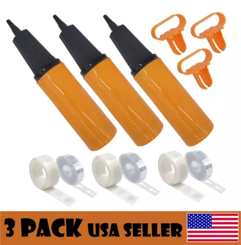 3 Balloon Pump Handheld, Manual Inflator Air Pump 2 Way Dual Action New Version