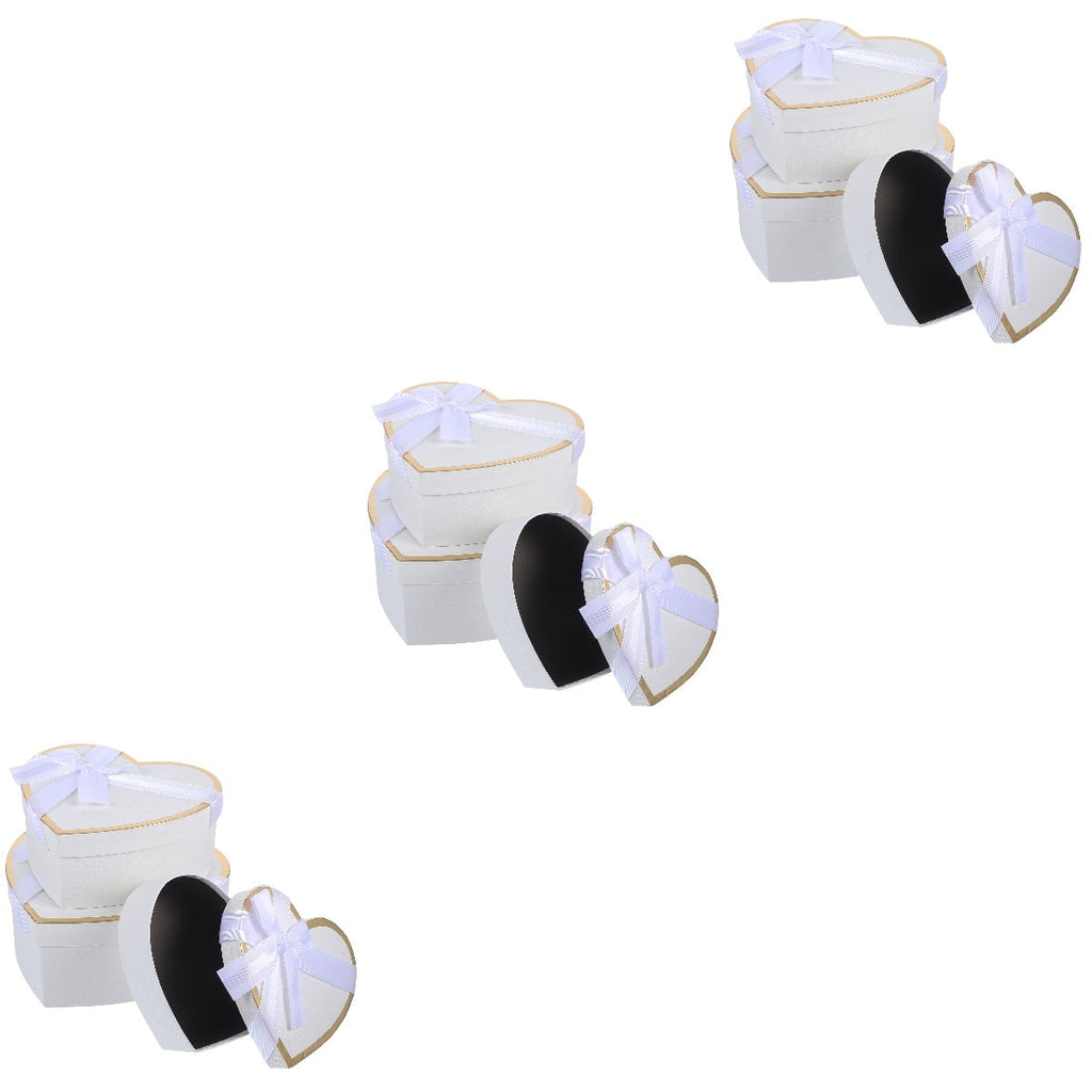 3 Sets Packaging Boxes for Gifts Organizer Refills Valentine's Day Lipstick