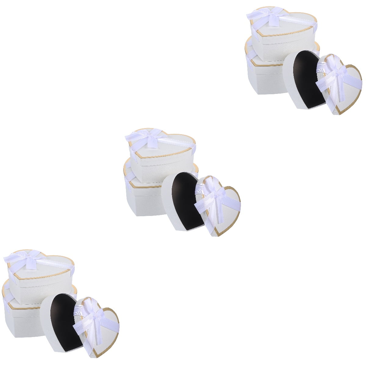 3 Sets Packaging Boxes for Gifts Organizer Refills Valentine's Day Lipstick