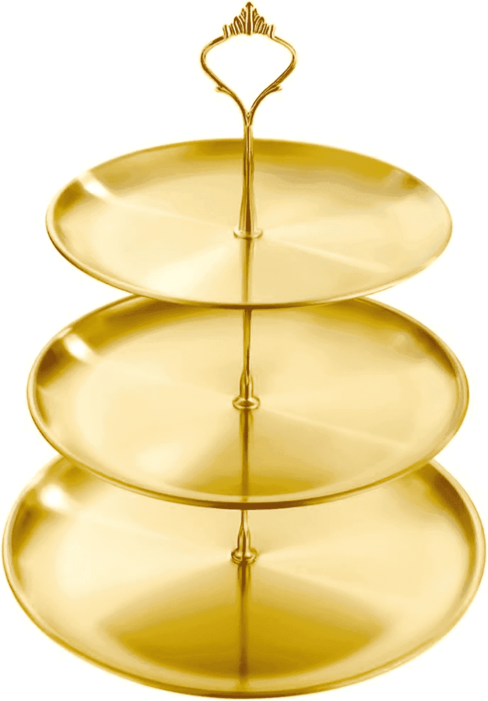 2 Pack Cake Stand 3-Tier Stainless Steel Cake Stand ，Cupcake Tower Dessert Table Display Set for Party Wedding Outdoor Picnic