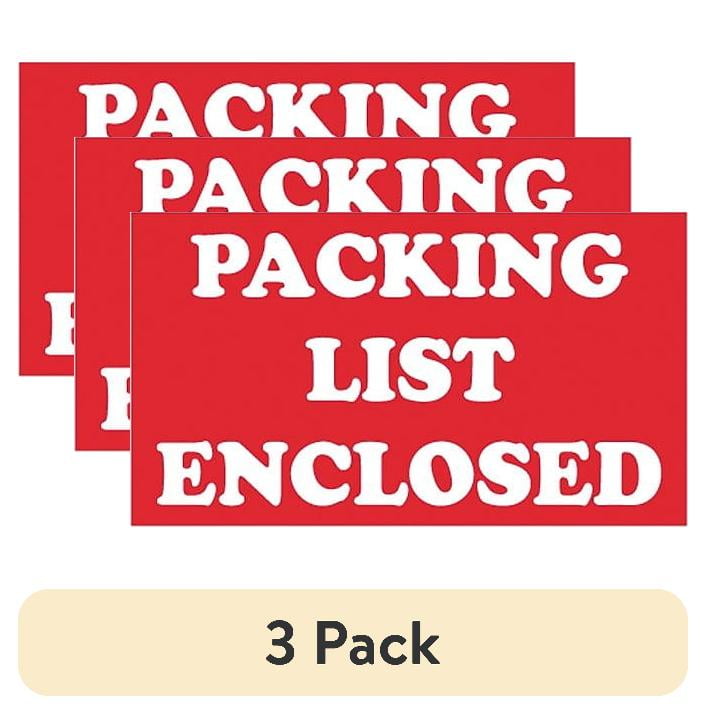 Tape Logic Label,Packing List Enclosed,3x5" SCL538