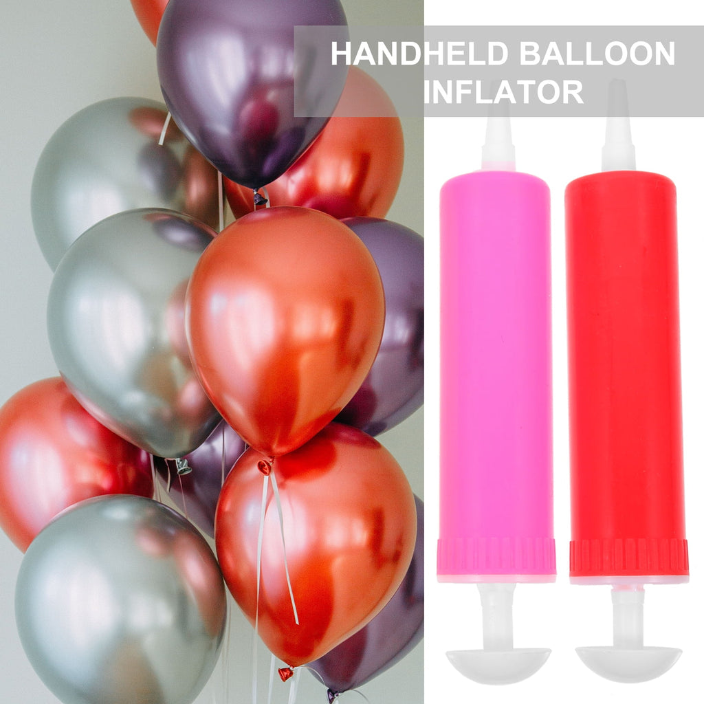 5 PCS Zip Manual Air Pump Balloon Birthday Balloons Inflatable Balls Inflator