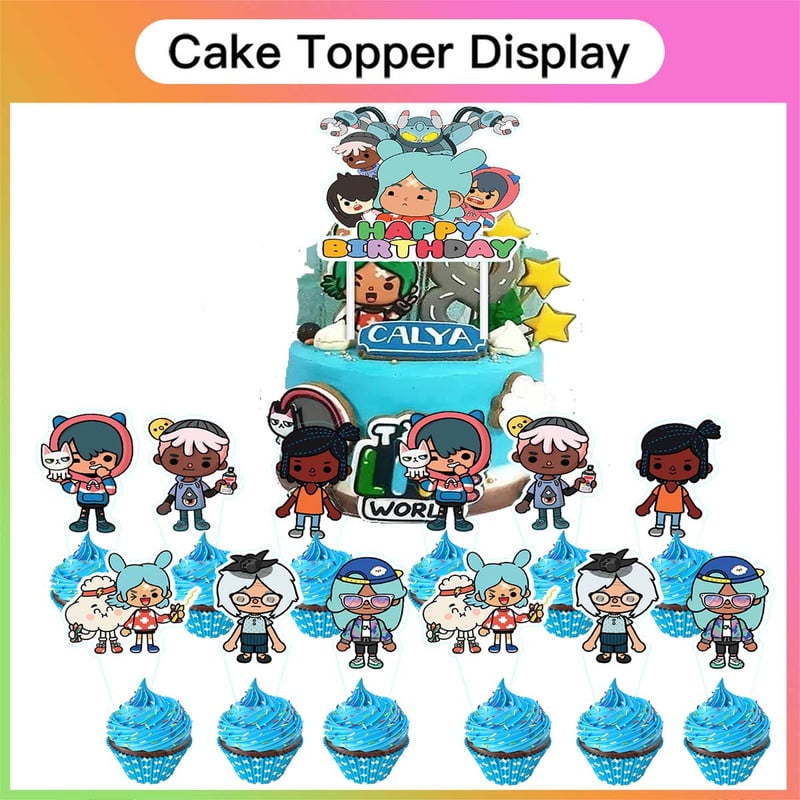 Birthday Party Supplies Balloons Plates Decoration Cake Topper Decor Tableware Banner Backdrop