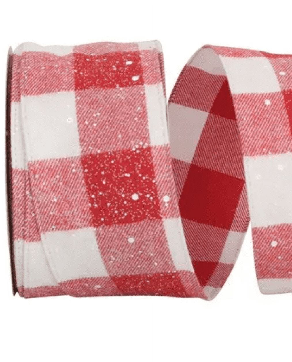 JAM Paper Christmas Multi-color Polyester Speckled Ribbon, 60' x 2.5"