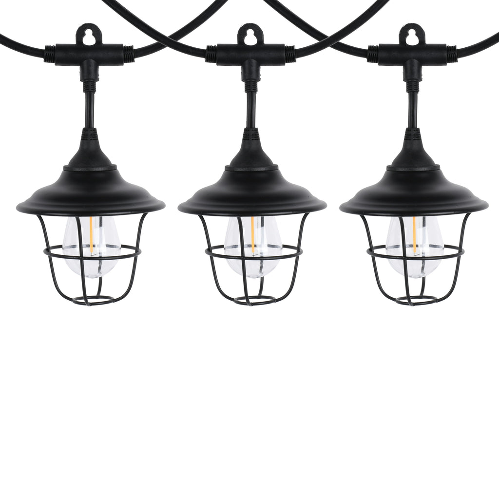 Auto Drive 120 Volts 10 Count Warm White LED Retro Metal Outdoor RV String Light
