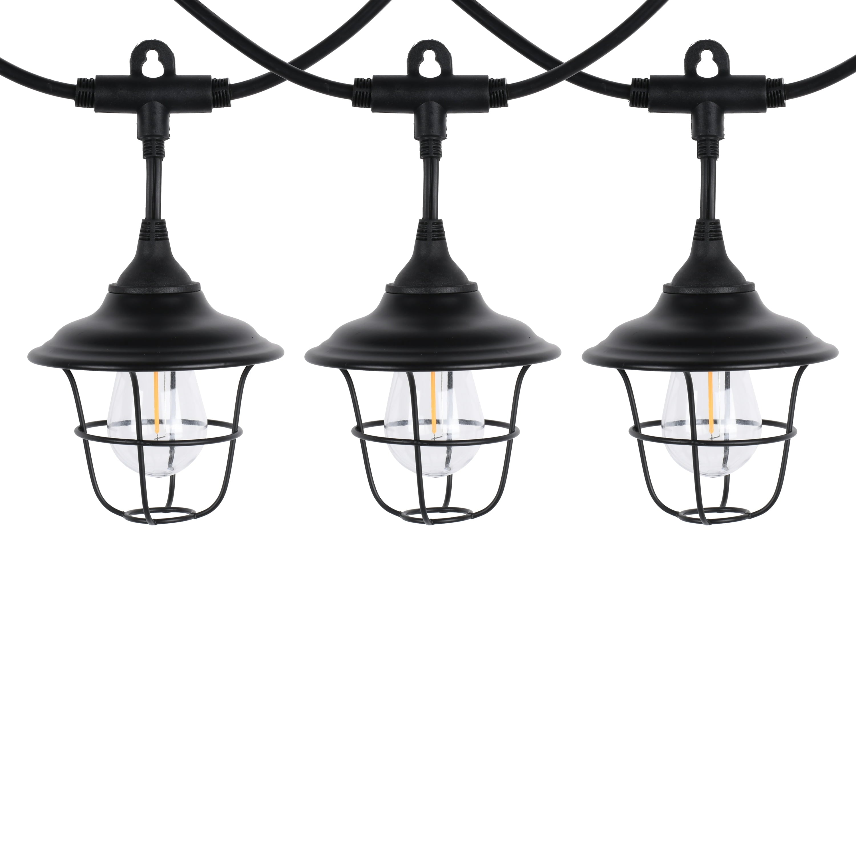 Auto Drive 120 Volts 10 Count Warm White LED Retro Metal Outdoor RV String Light