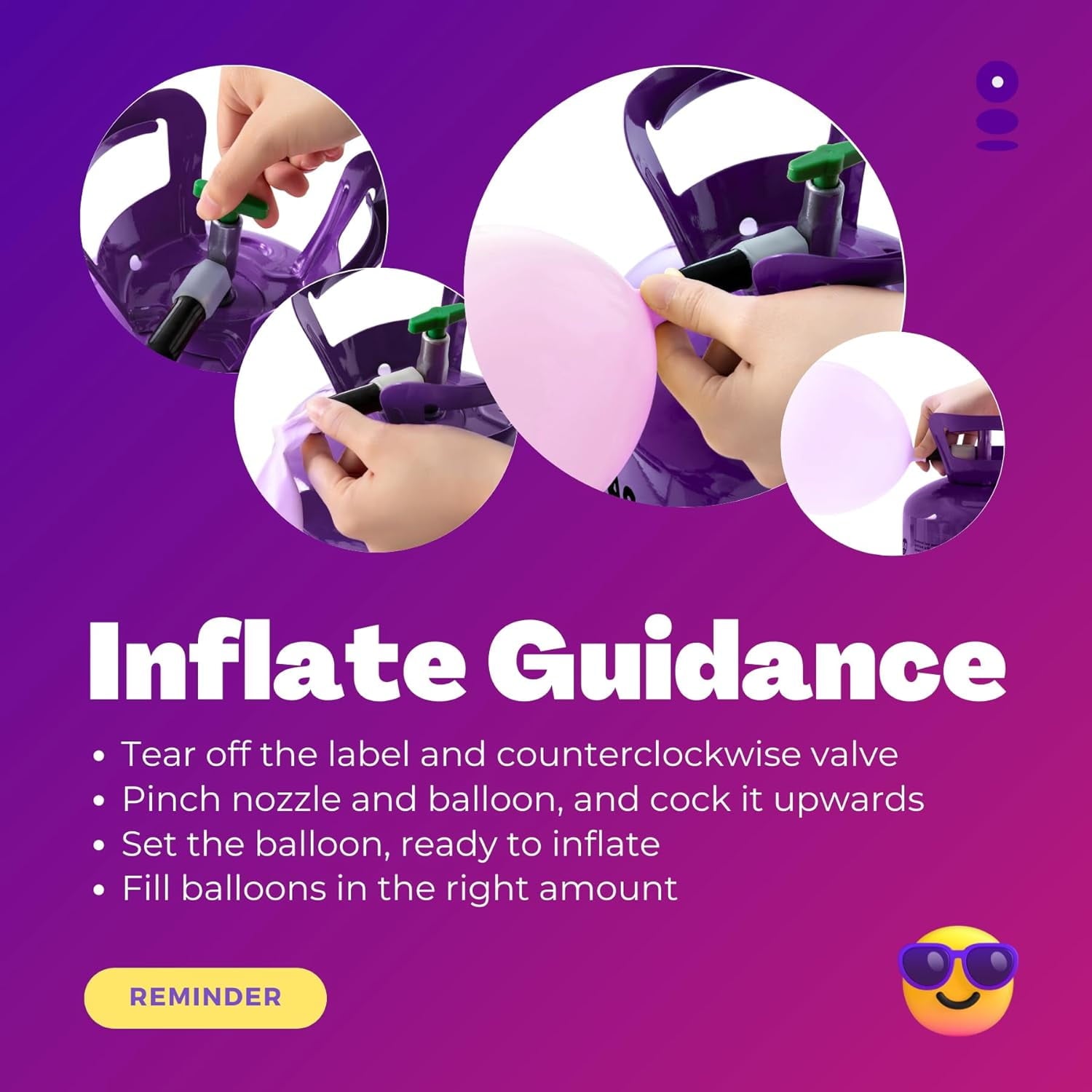 GasClub 22L Helium Tank up to 100 Latex Balloons Helium Tank for Balloons at Home Helium Balloon Pump Kit Blend