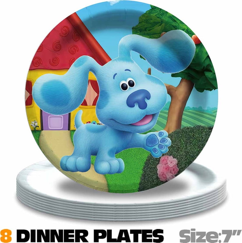 Blue's Clues Birthday Party Supplies Balloons Plates Decoration Cake Topper Decor Tableware Banner Backdrop