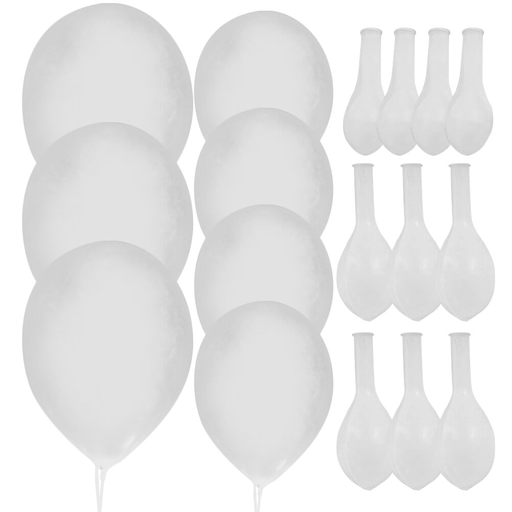 FRCOLOR 800 pcs  Clear Latex Balloons Decorative Transparent Balloon Party Layout Props
