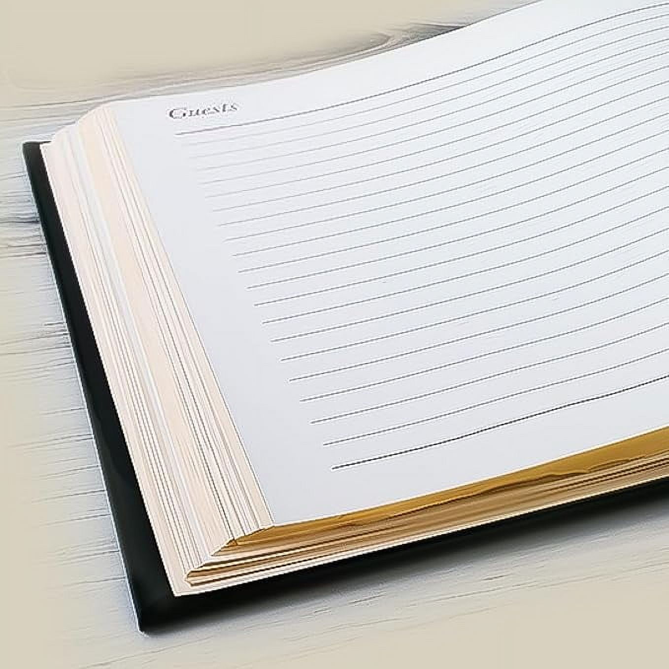 Gallery Leather Guest Book - Freeport Ivory - 7" x 9"