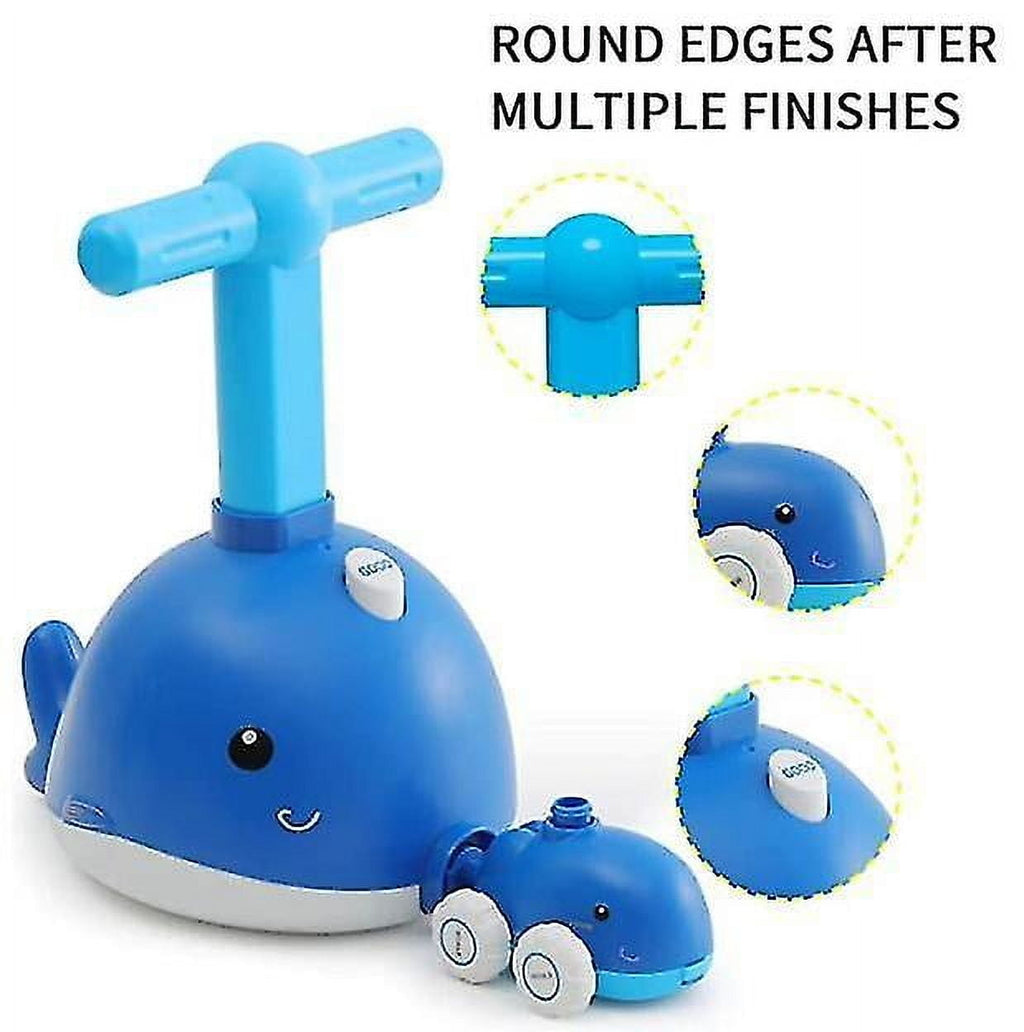 Dolphin Balloon Powered Car Balloon Racing Science Toy Kit With Manual Balloon Air Pump, Suitable Fo