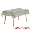 Unique Bargains 6 Pcs Rectangle Wrinkle Waterproof Plastic Table Cover Tablecloth Coffee 54"x60"