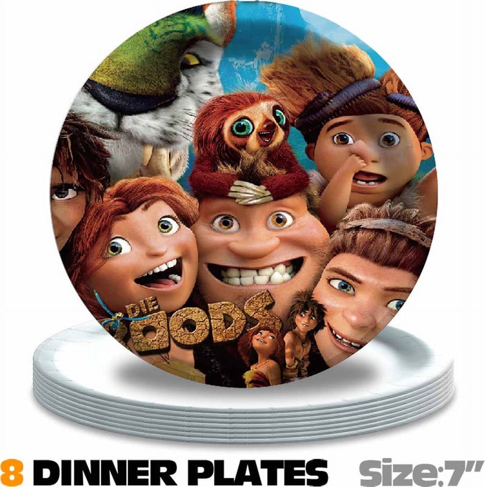 The Croods Birthday Party Supplies Balloons Plates Decoration Cake Topper Decor Tableware Banner Backdrop