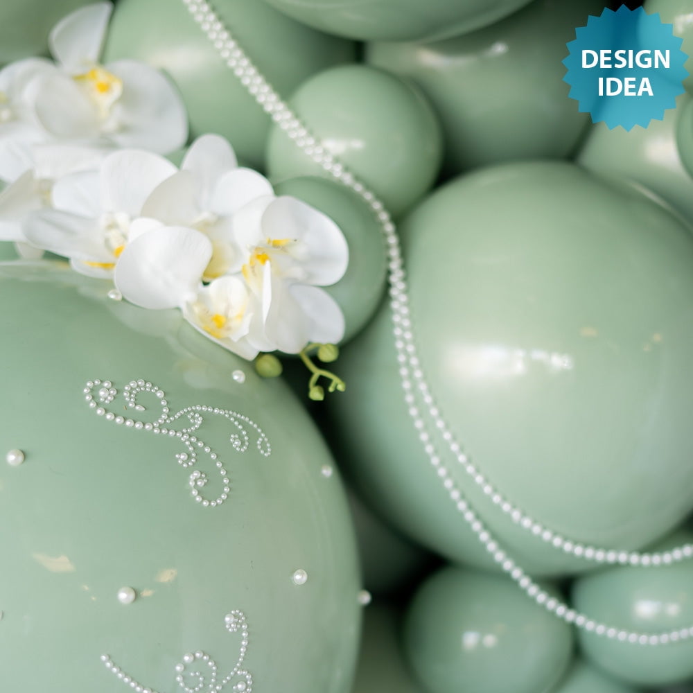 11 inch TUFTEX Meadow Green Latex Balloons (100 Pack) - Party Supplies Decorations
