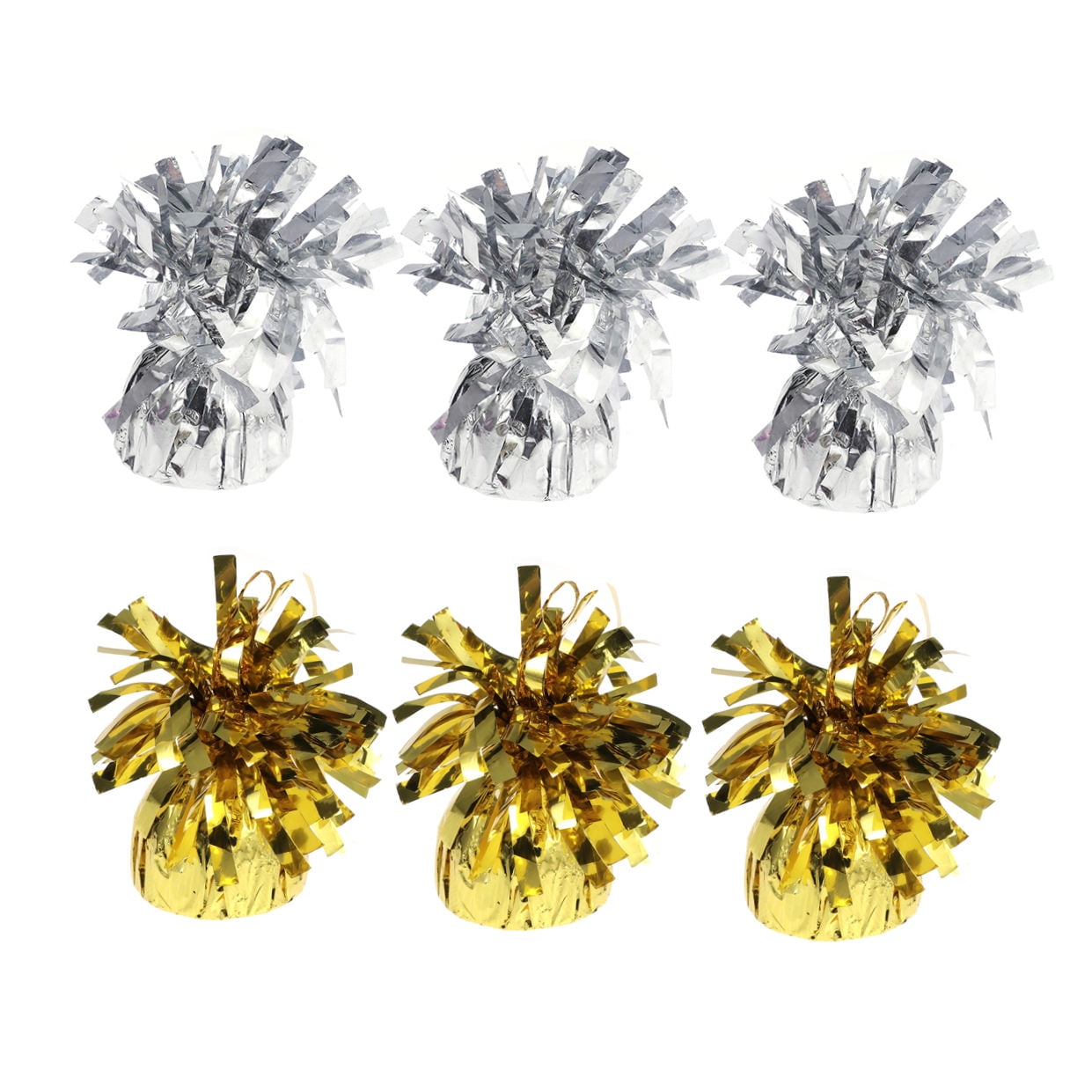 ORDDIART 6Pcs Golden 6Pcs Silver Blocks Decorative Balloons Birthday Party