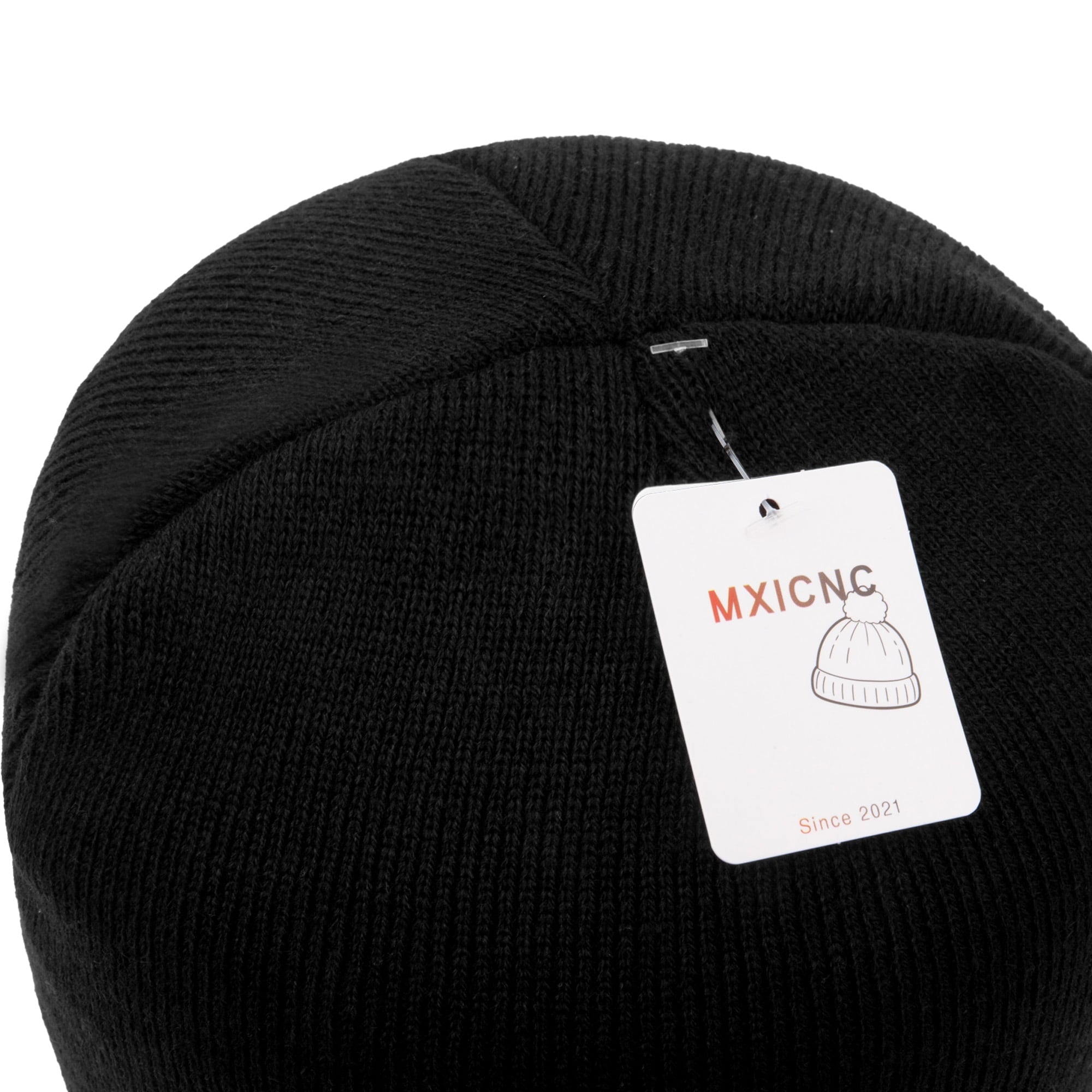 4 Pack Straight Knit Beanie Hat for Men & Women - Winter Warm Skull Cap, Stretchy Unisex Cold Weather Beanie, 4 Black