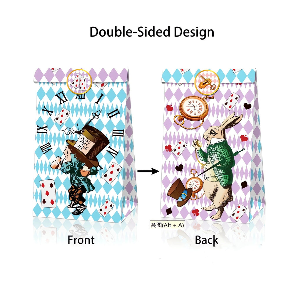 24 PCS Anime Party Favor Candy Bags for Anime Themed Birthday Supplies Decor,Kids Birthday Game Party Kraft Paper Goodie Gift Bag Decorations