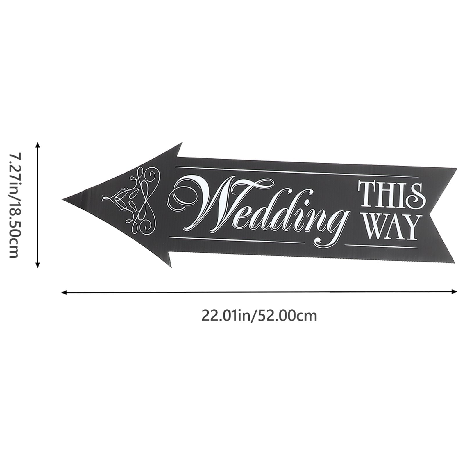 Worgeous 4 Sets Outdoor Wedding Signs DIY Yard Wedding Signs Outside Wedding Decor with Stakes