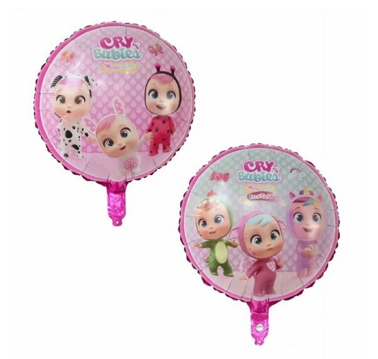Cry Babies Party Decoration Set (23pcs) - Giant Balloons, Character Rounds, Tableware, Free Cover