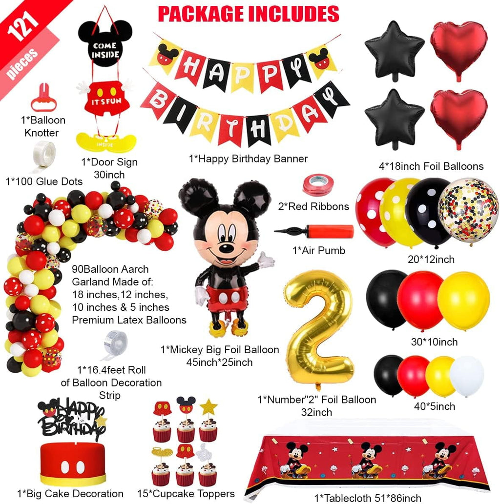 Sparkles Hub M - Mouse Latex Party Supply Sets, 45" Balloon