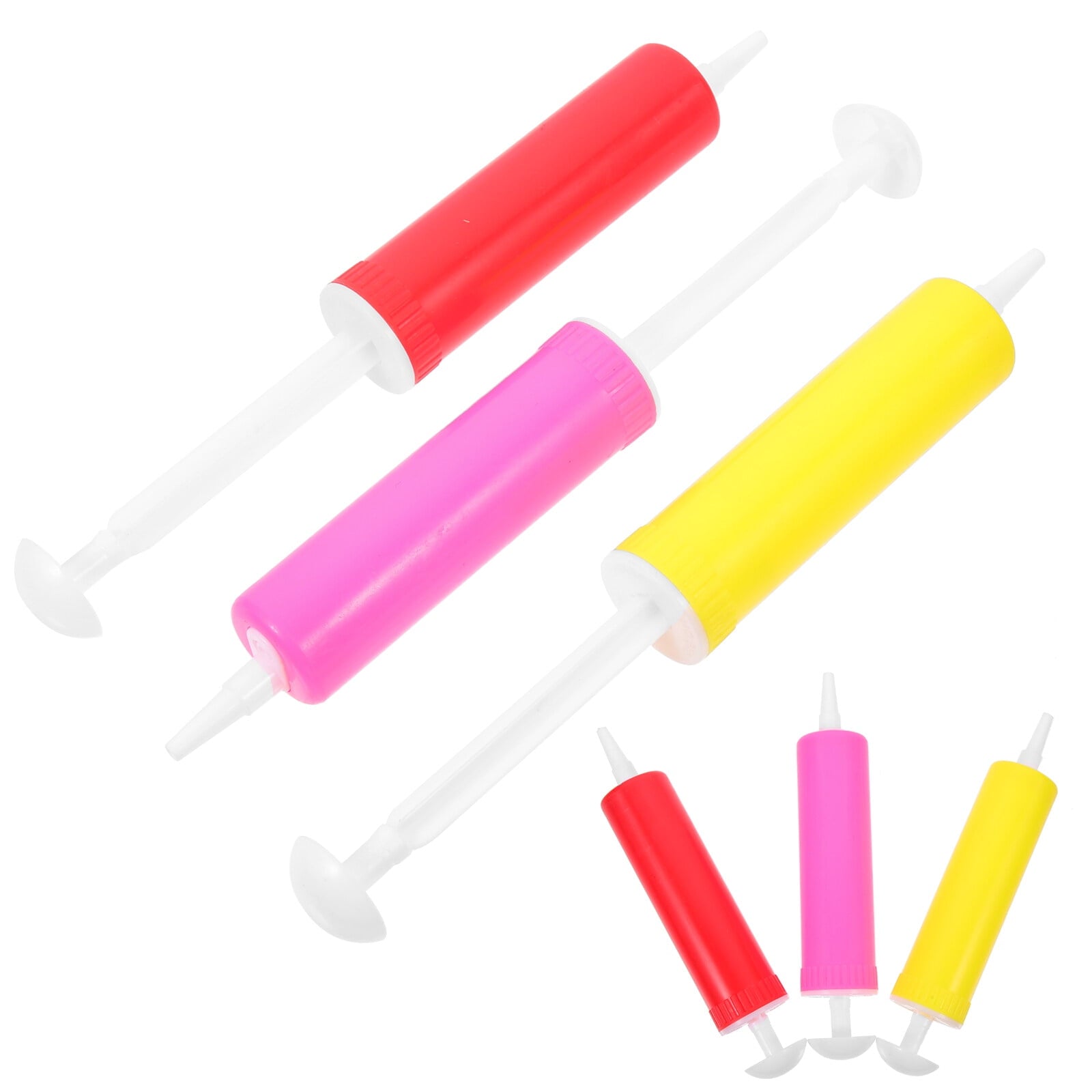 Set of 5 Manual Air Pump Party Balloon Birthday Hand