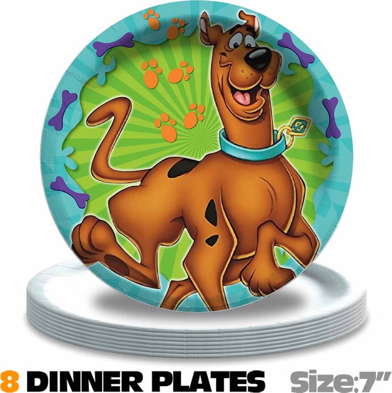 Scooby doo Party Supplies Balloons Tableware Decorations Birthday Plates Cake Topper Decor Banner Backdrop