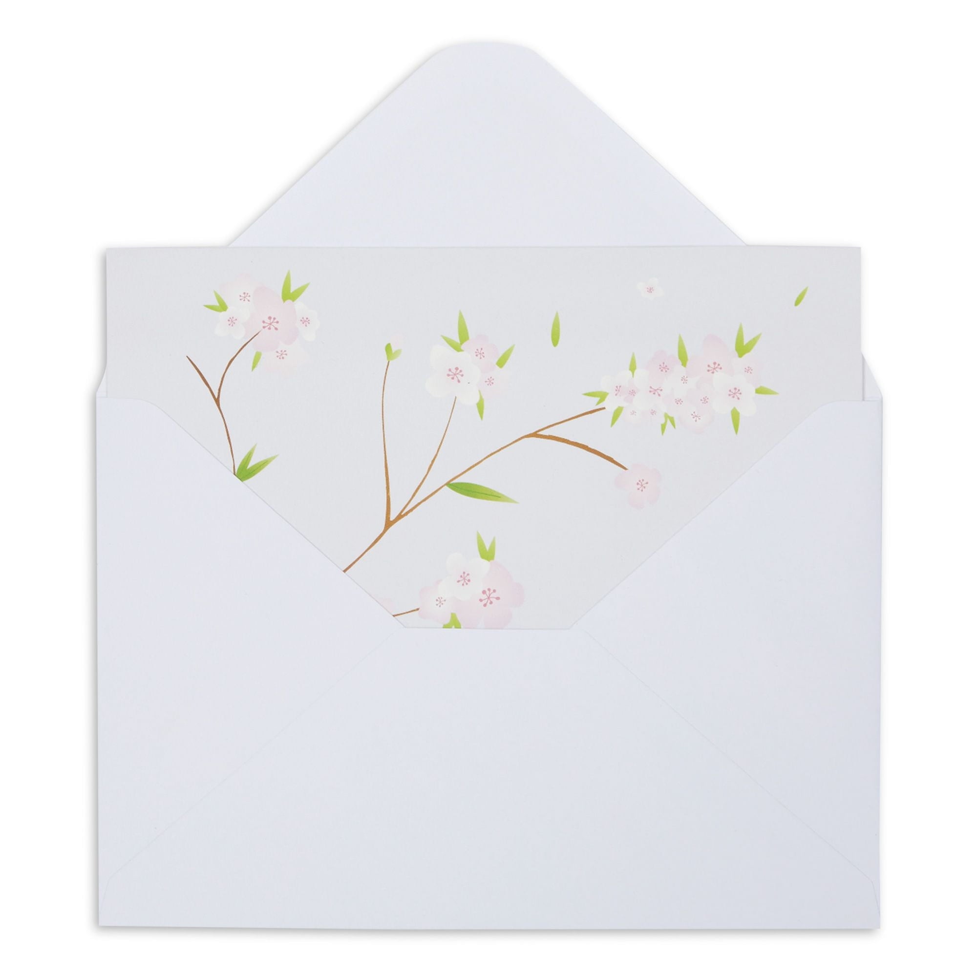 120 Pack Cherry Blossom Note Cards with Envelopes - Thank You, Wedding, Business, Birthday, All Occasion Spring Card (6 Floral Designs, 4x6 In) Blank Note Cards and Envelopes