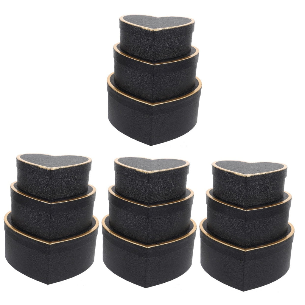 FRCOLOR 12 Pcs  Paper Gift Box Heart Shaped Gift Wrapping Flower Arrangement Box Heart Gift Storage Box