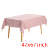 Unique Bargains Rectangle Tablecloth with Fringe for Indoor Outdoor Light Blue 47"x67"