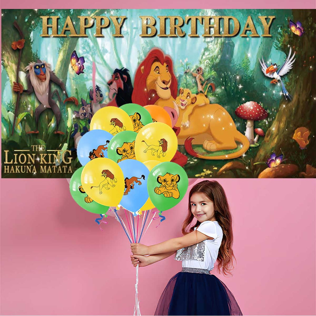 Lion King Birthday Party Supplies Balloons Plates Decoration Cake Topper Decor Tableware Banner Backdrop