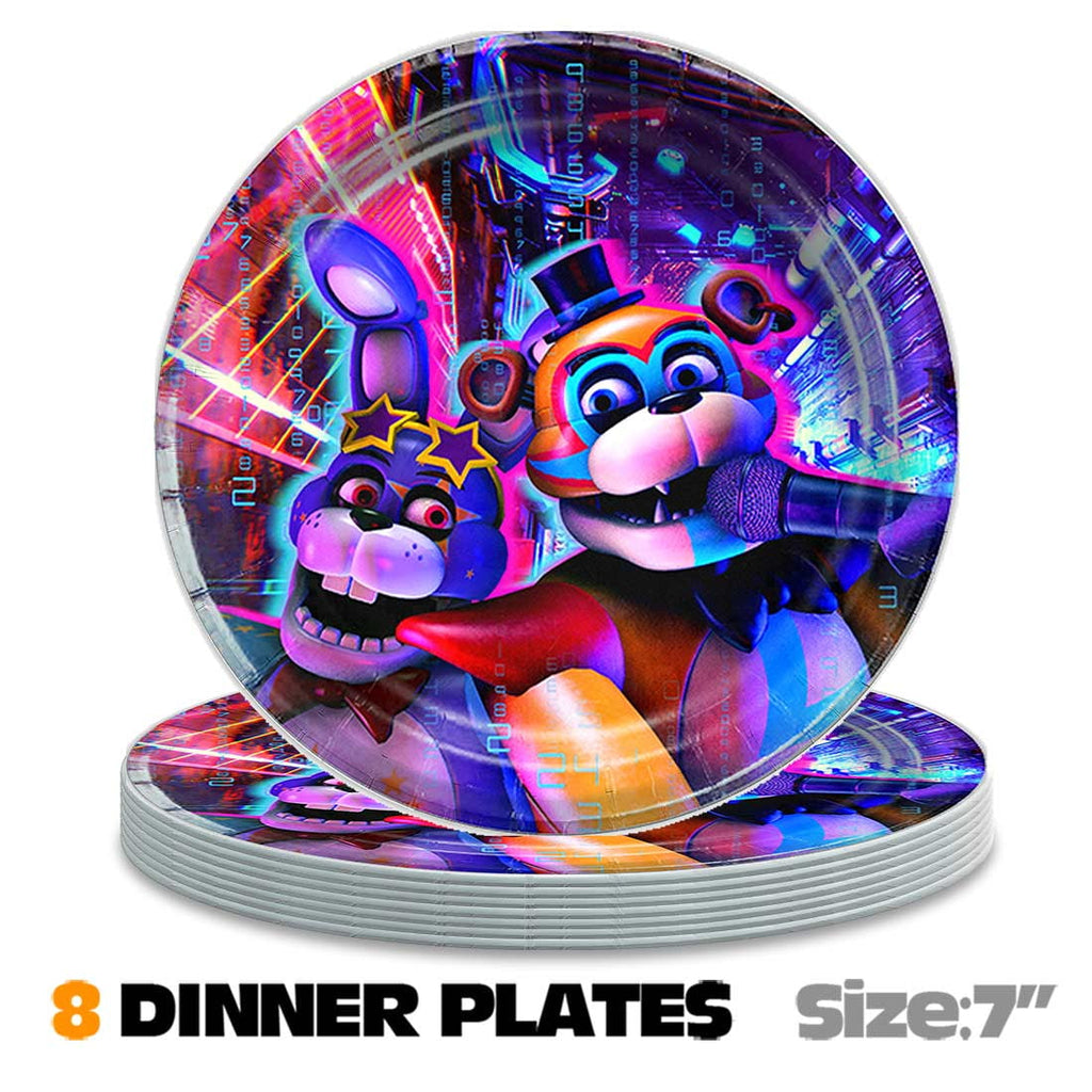 Five Nights at Freddy Party Supplies Decor Tableware Backdrop Banner Cake Topper Balloons Birthday Decorations