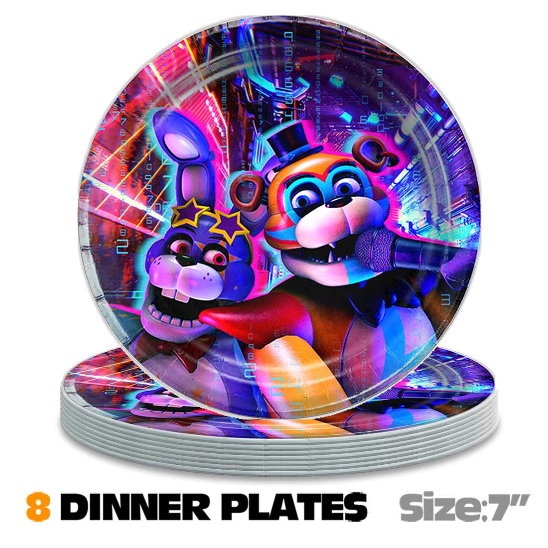 Five Nights at Freddy Party Supplies Decor Tableware Backdrop Banner Cake Topper Balloons Birthday Decorations