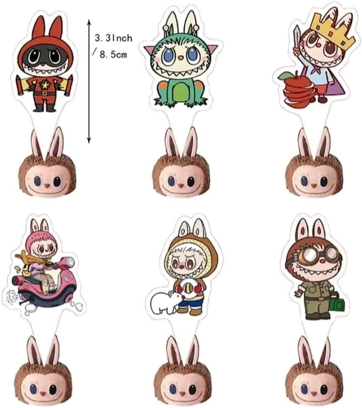 Cartoon Elf Party Supplies Happy Birthday Decorations Set Include Banner, Balloons, Cake Cupcake Toppers, Backdrop for Boys Girls Cartoon Theme Party