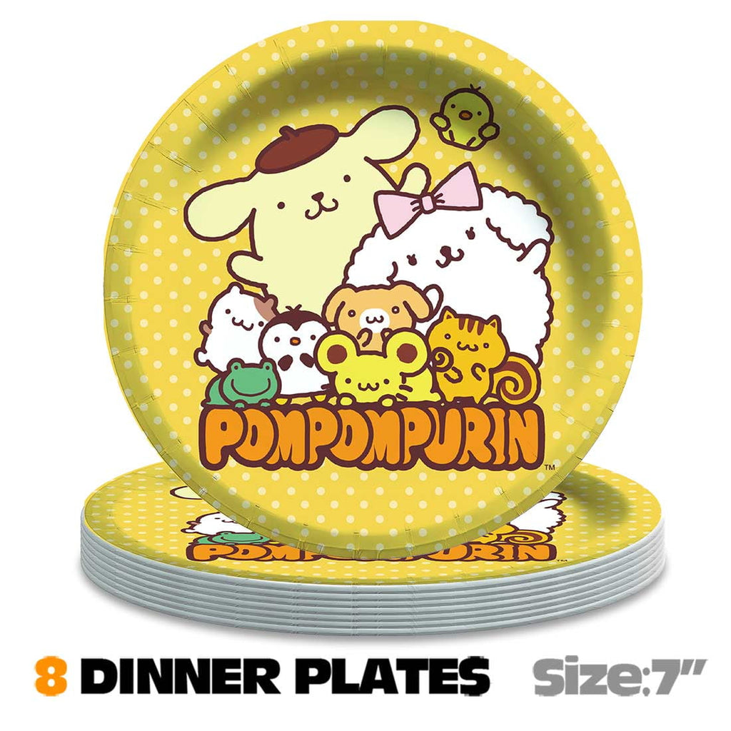 Pompompurin Party Supplies Decor Tableware Backdrop Banner Cake Topper Balloons Birthday Decorations