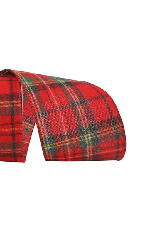 JAM Paper Christmas Overlay Ribbon, Blue, 4 in x 5 yd, 1/Pack