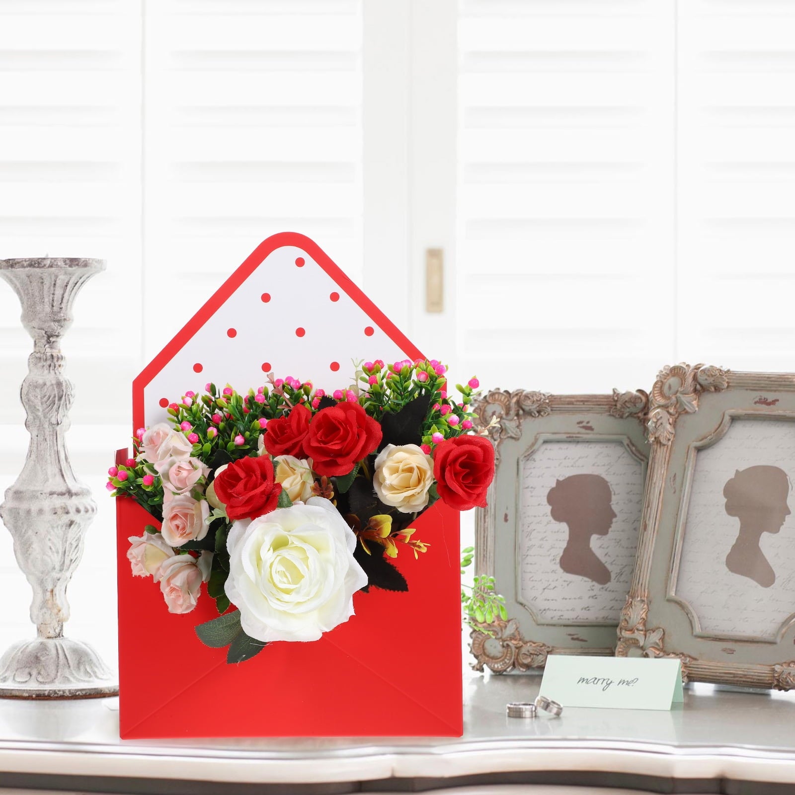 WHAMVOX 9Pcs Flower Packaging Boxes Bouquet Wrapping Storage Box Florist Gift Paper Box