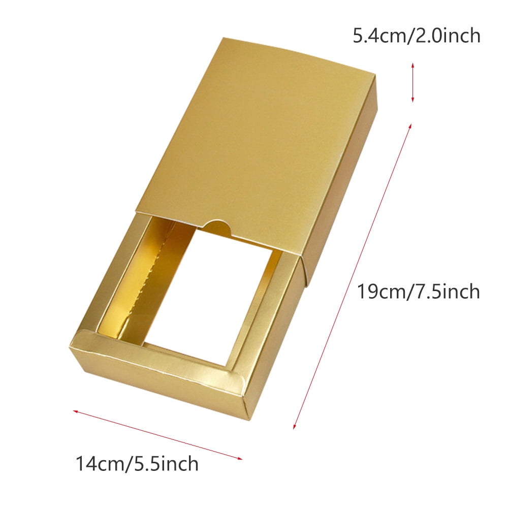 HEMOTON  10 Pcs Present Wrapping Boxes Drawer Type Gift Cardboard