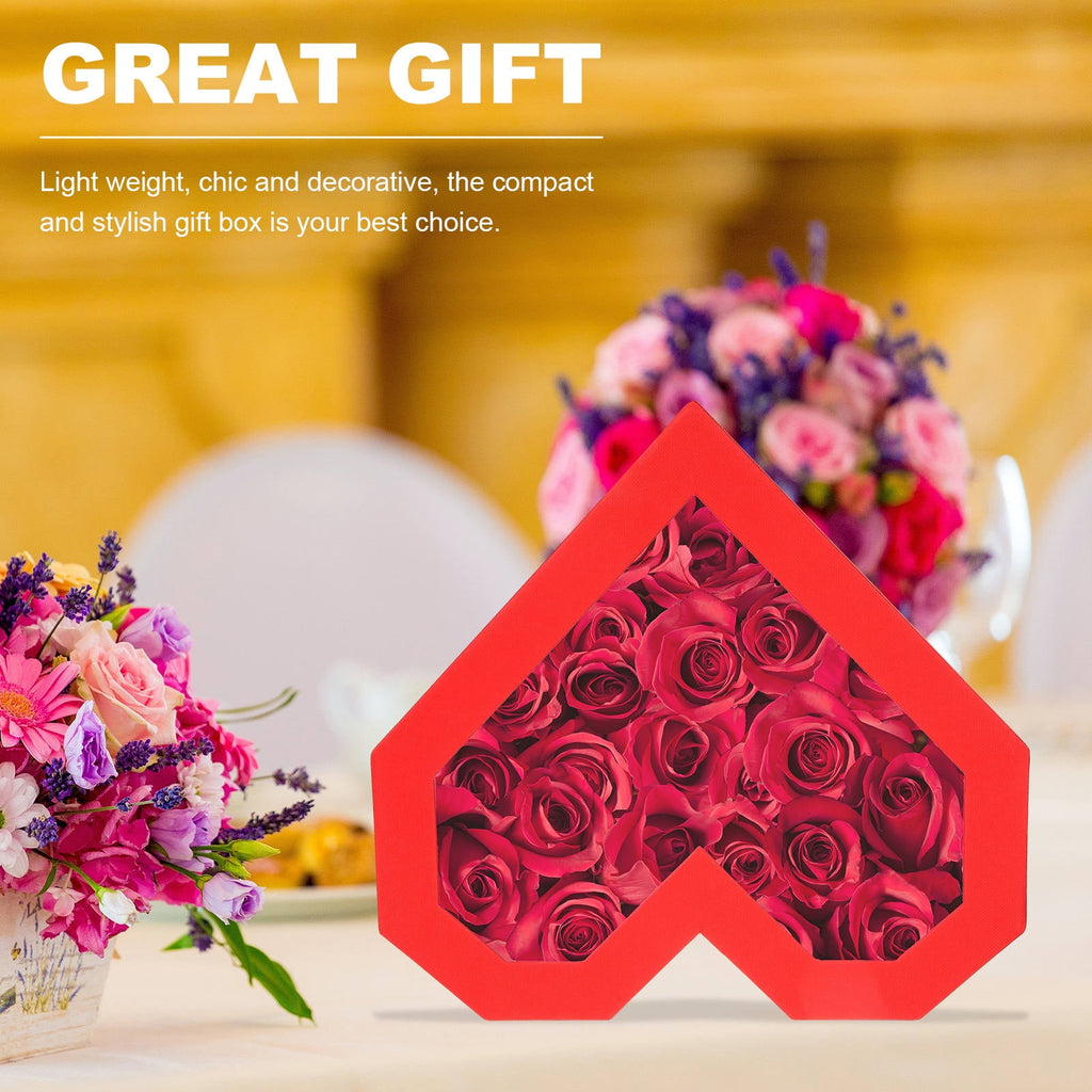 ifundom Rose Flower Heart Box Gift Case for Christmas Party and Special Celebrations