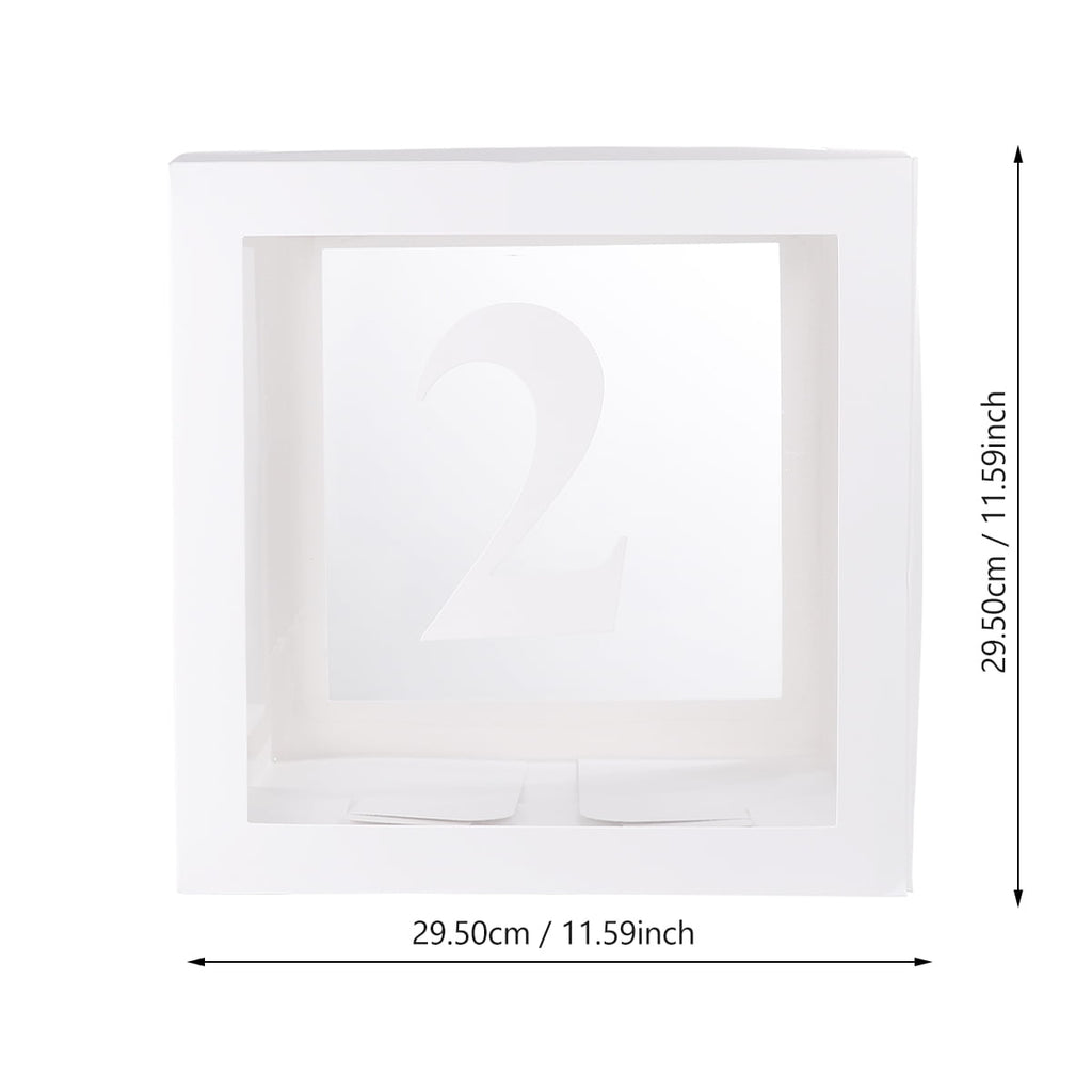 Hemoton 2pcs Transparent Balloon Box Party Decorative Balloons Case Balloons Accessories