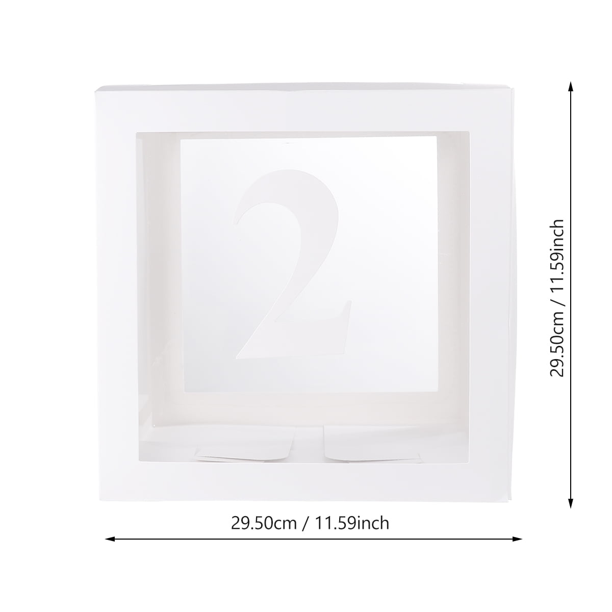 Hemoton 2pcs Transparent Balloon Box Party Decorative Balloons Case Balloons Accessories