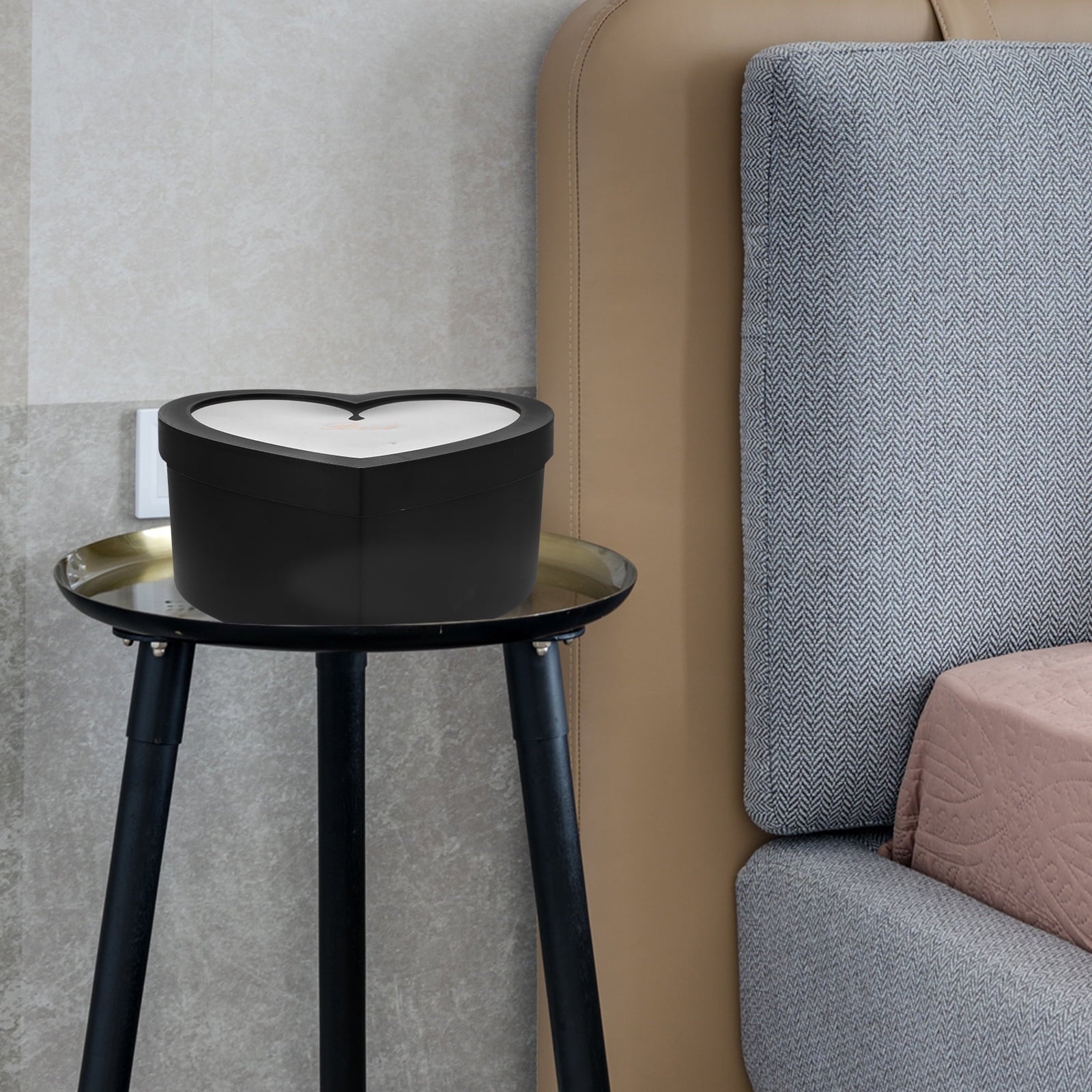 2pcs Heart Flower Wrapping Box Soap Flower Storage Box Flower Arrangement Container