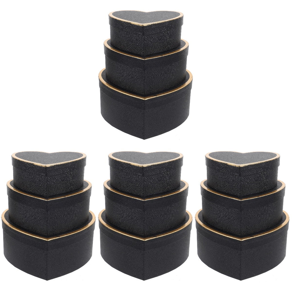 FRCOLOR 12 Pcs  Paper Gift Box Heart Shaped Gift Wrapping Flower Arrangement Box Heart Gift Storage Box