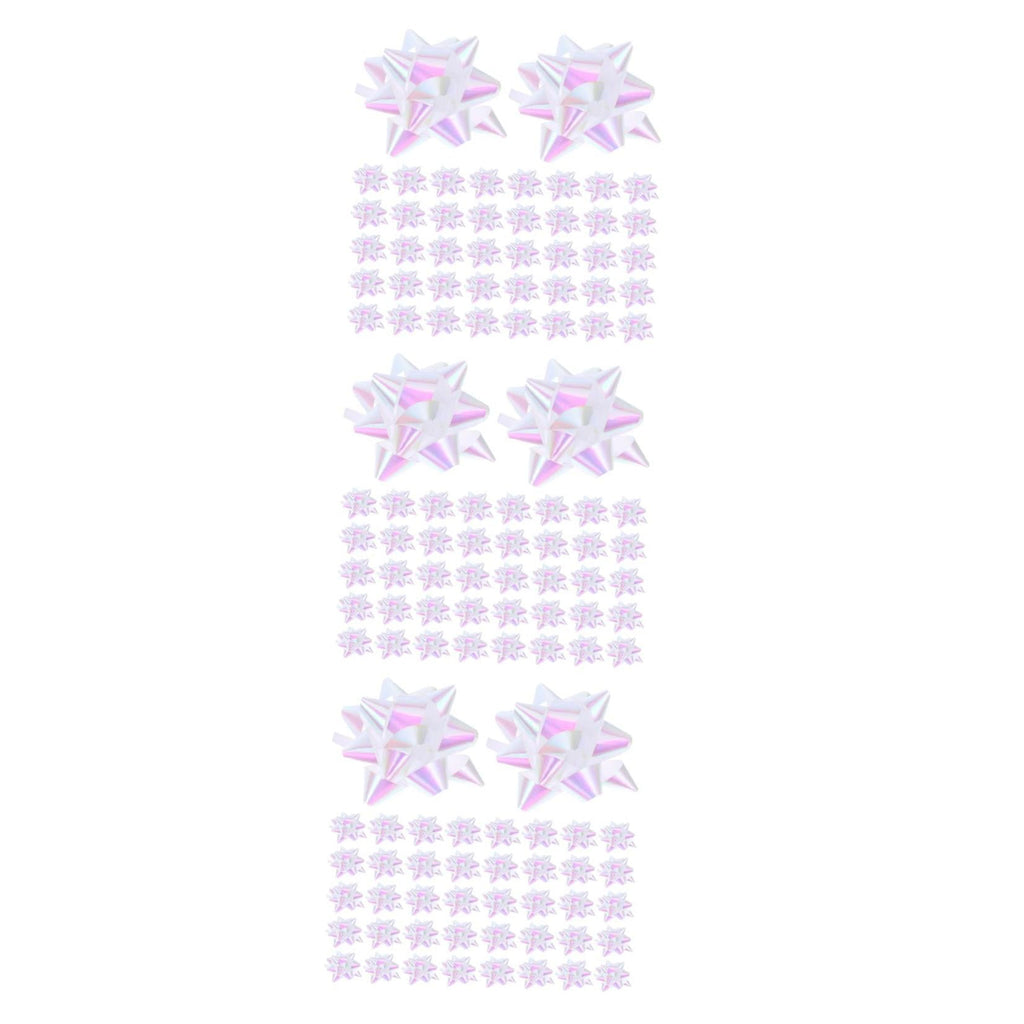 Hemoton 300 pcs  Star Pull Bows For Wedding Present Wrapping Accessory Decorative Ribbon Party Decorations  Curling Ribbons Present Bows Present Wrapping Bows Festival Present Bows Present Box Bows